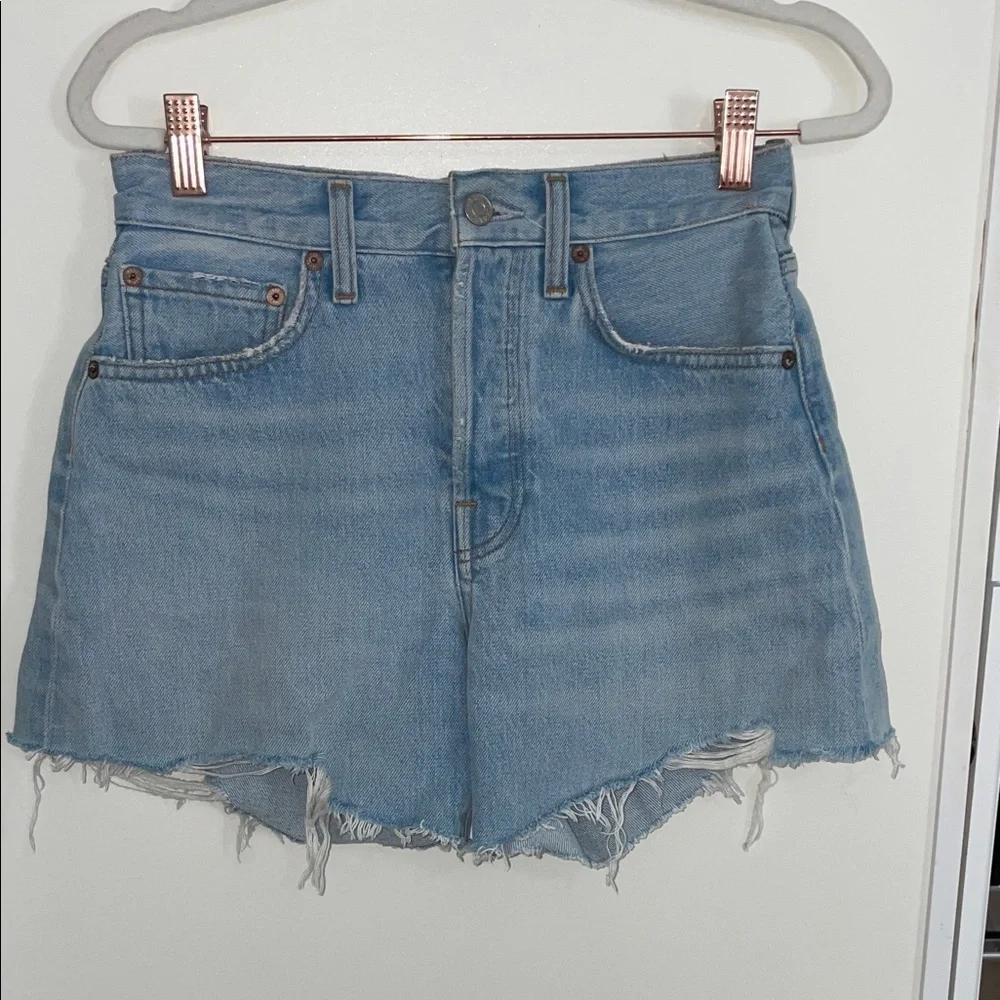 Agolde Parker Long denim shorts